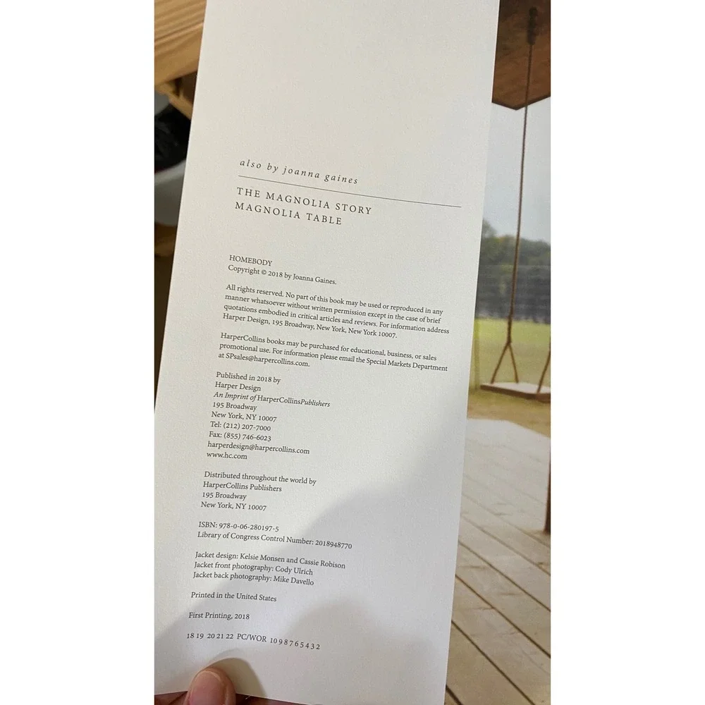 Homebody by Joanna Gaines Hardcover Interior Design Book